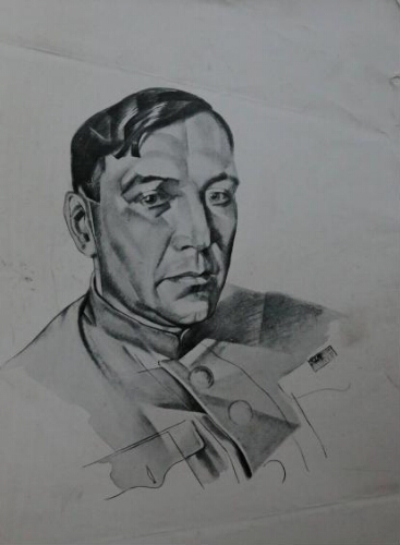 Portrait of Vyacheslav Ivanovich Zof by Yury Annenkov [s.d.]