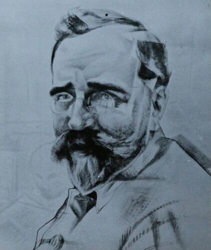 Portrait of Lev Kamenev by Yury Annenkov [s.d.]